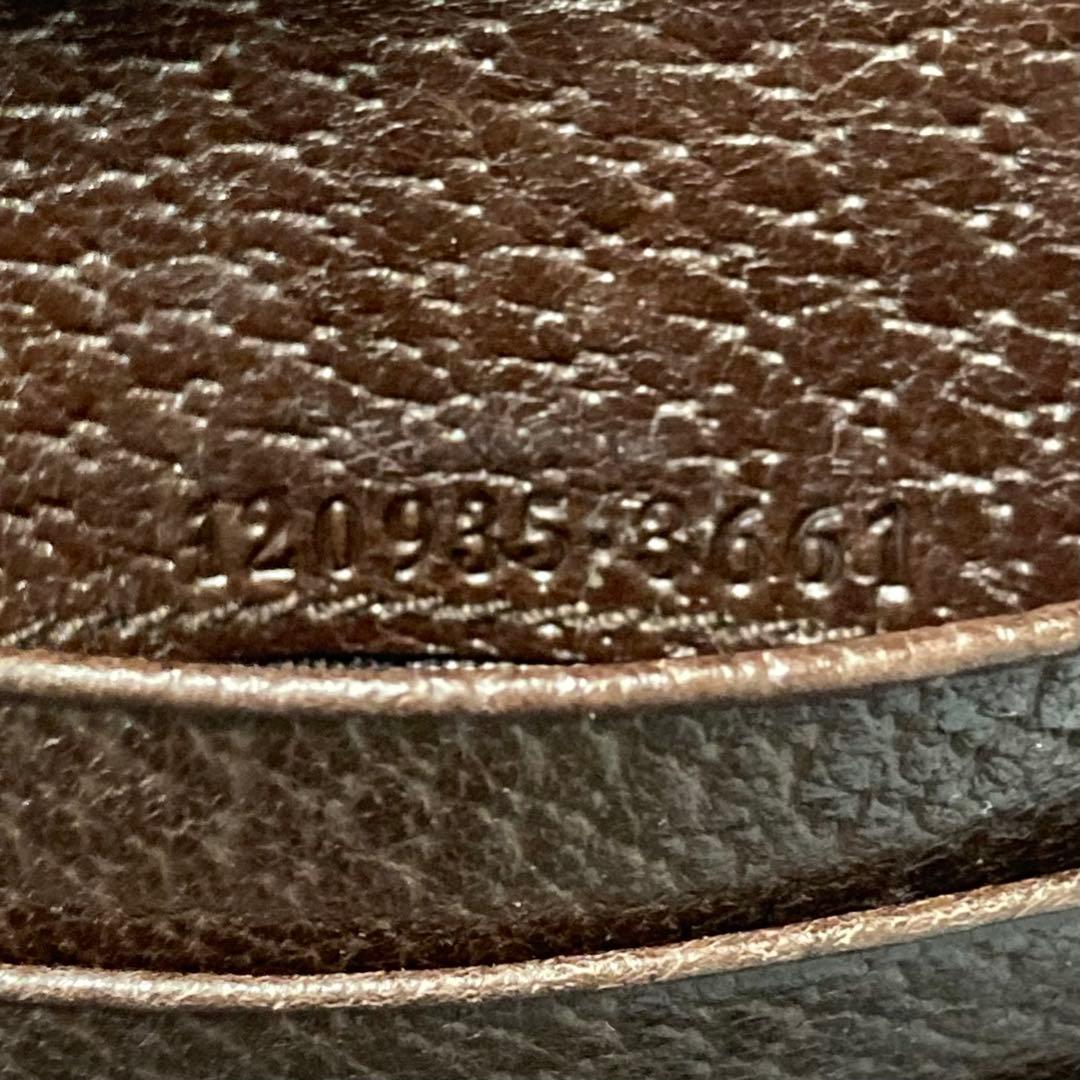 極美品　GUCCI グッチ　二つ折り　三つ折り　キャンバス　茶色　財布　箱付き