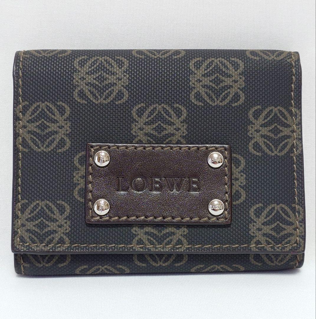 未使用 ロエベ LOEWE 財布 アナグラム コンパクト ミニ ヴィンテージ