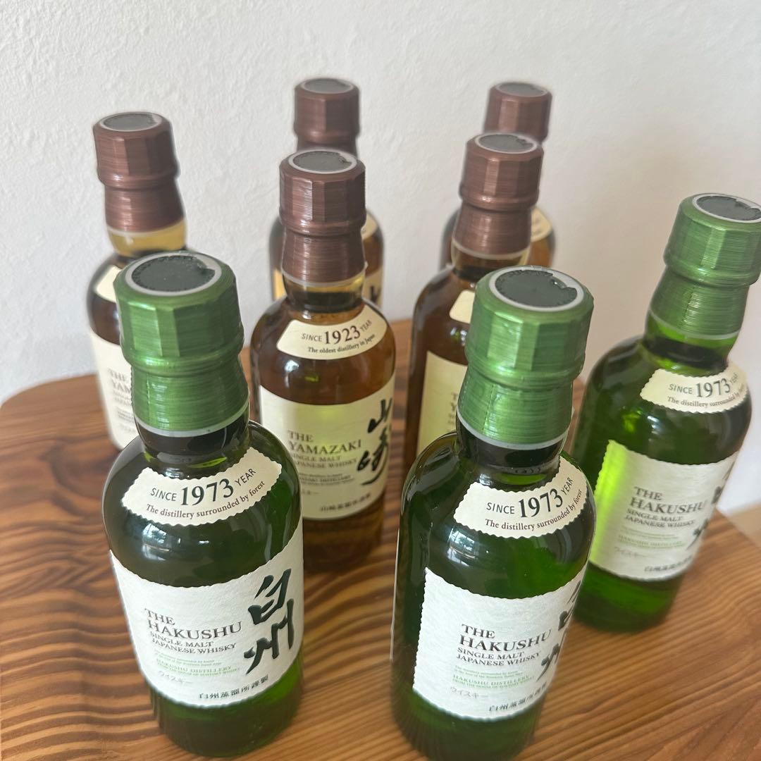 山崎&白州ミニボトル(内容量180ml)山﨑×5 白州3