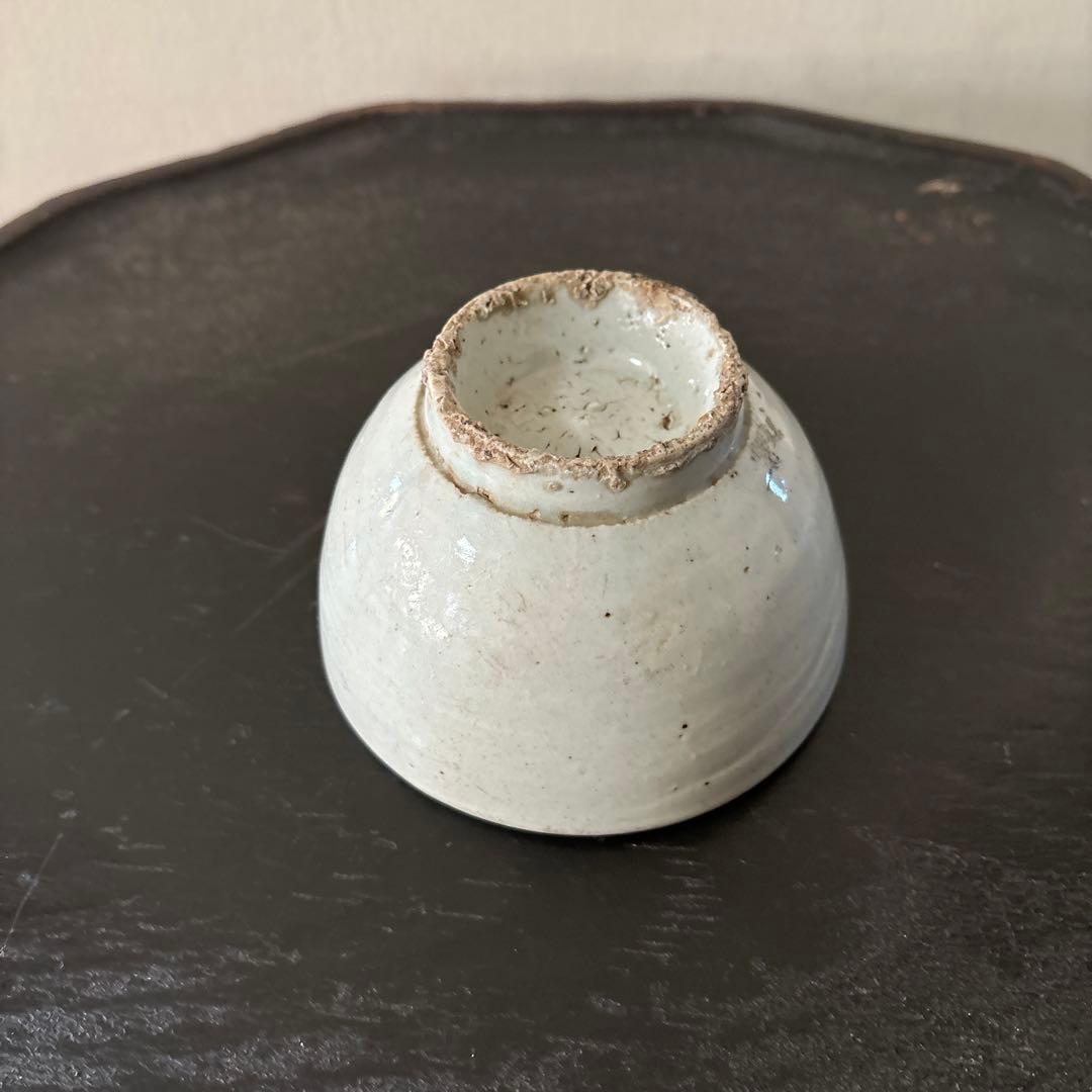 李朝鉢　小茶碗　大盃　白磁　朝鮮骨董　韓国アンティーク.古美術.酒器.ぐい呑み
