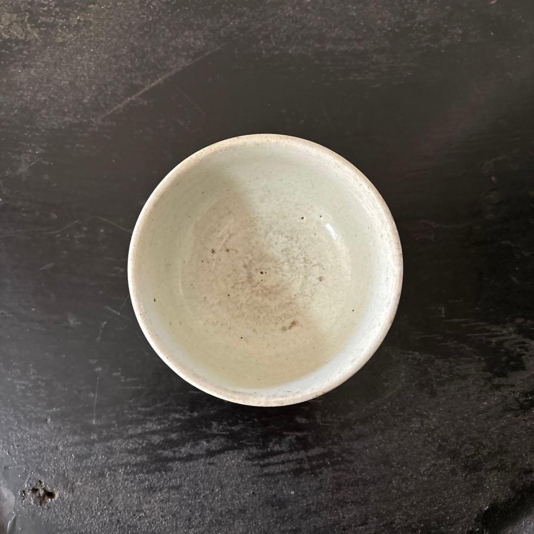 李朝鉢　小茶碗　大盃　白磁　朝鮮骨董　韓国アンティーク.古美術.酒器.ぐい呑み