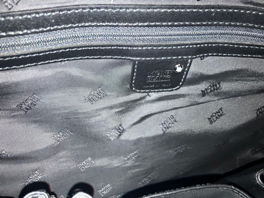 モンブラン A4可 ビジネス　ブリーフケース ナイロン レザー ネイビー