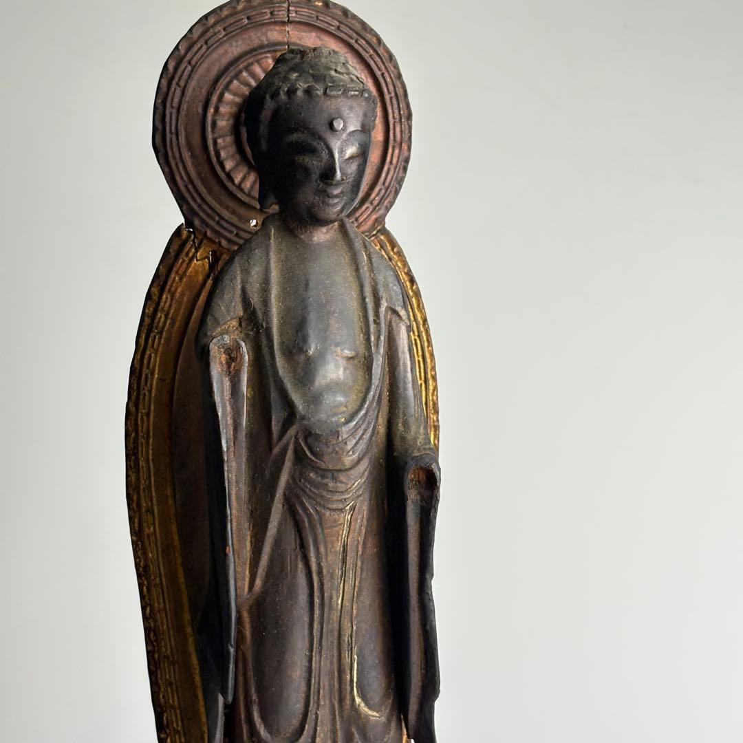 仏教美術 時代 木彫 阿弥陀如来立像