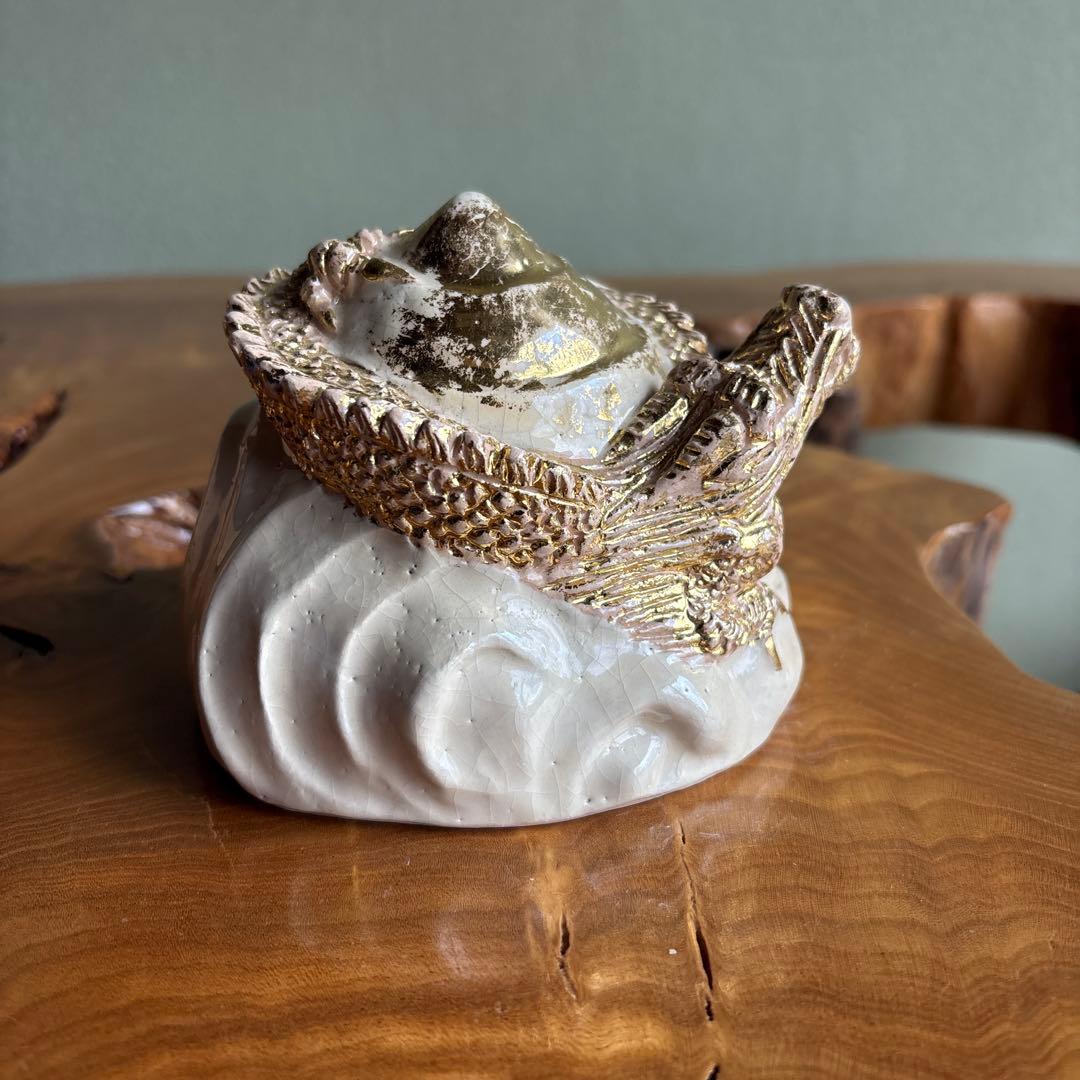 六兵衛窯 辰年 「宝龍」干支置物 清水焼 陶芸 たち吉 共箱