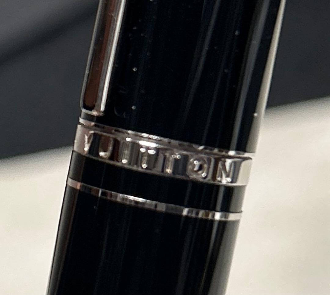 ルイヴィトン ドック・ダブルラッカーボールペン ツイスト式ブラック x シルバー