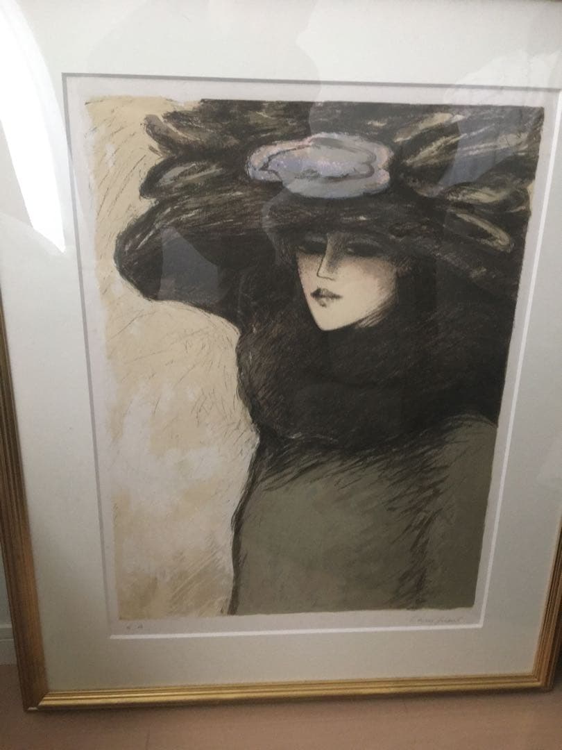 カシニョール　リトグラフ　まなざし　貴重作品