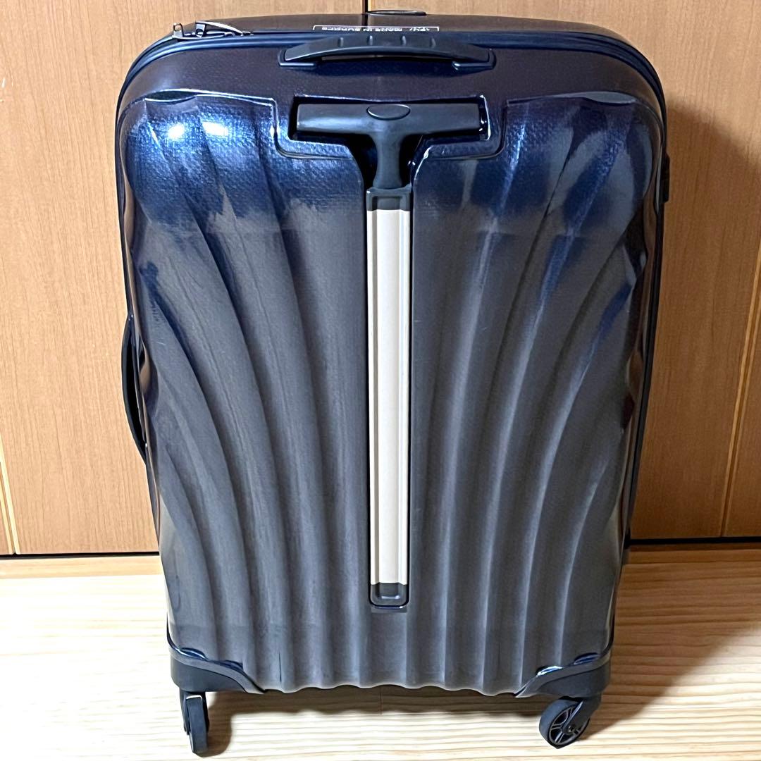 【美品】サムソナイト コスモライト 94L キャリーケース 超軽量 4輪 ブルー