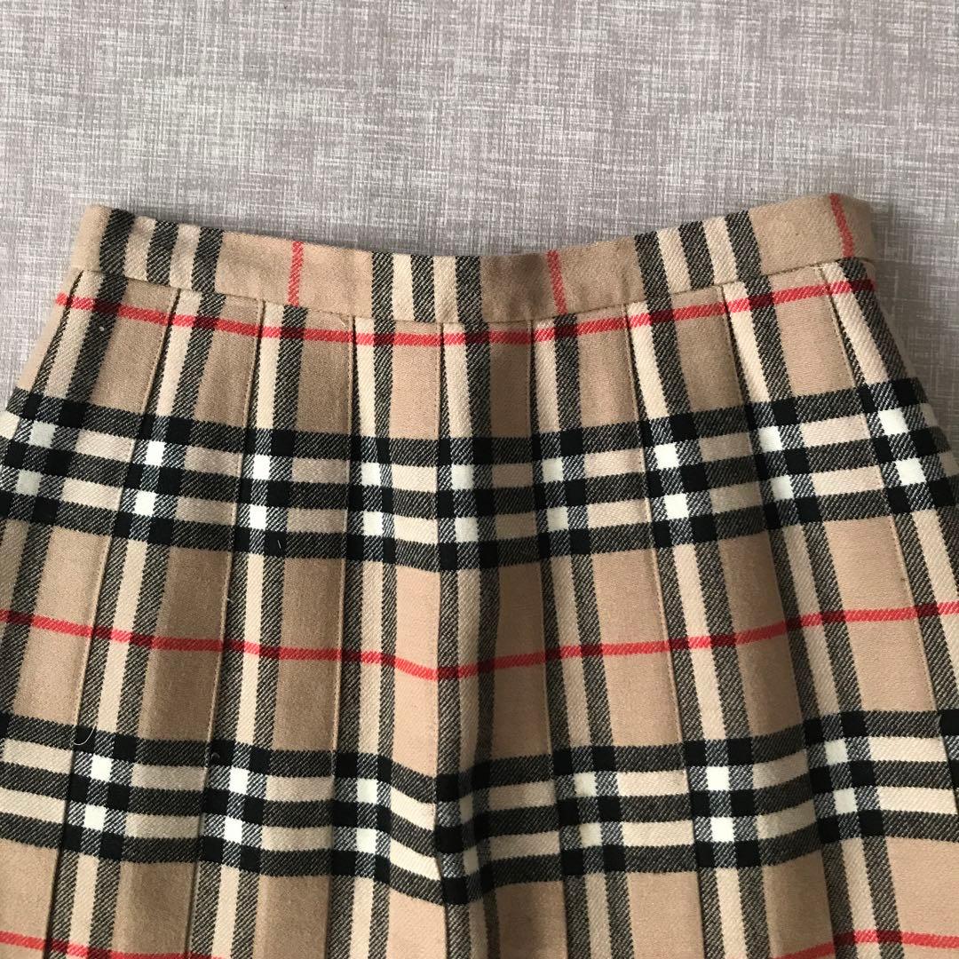 BURBERRYS プリーツ スカート　ノバチェック　ウール