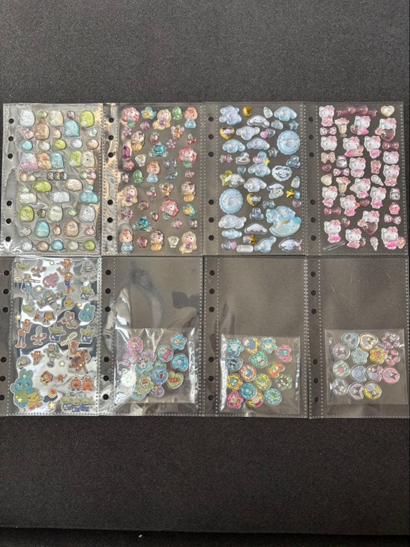 ボンボンドロップシール　シール帳　完成品　サンリオ　ディズニー　すみっこぐらし