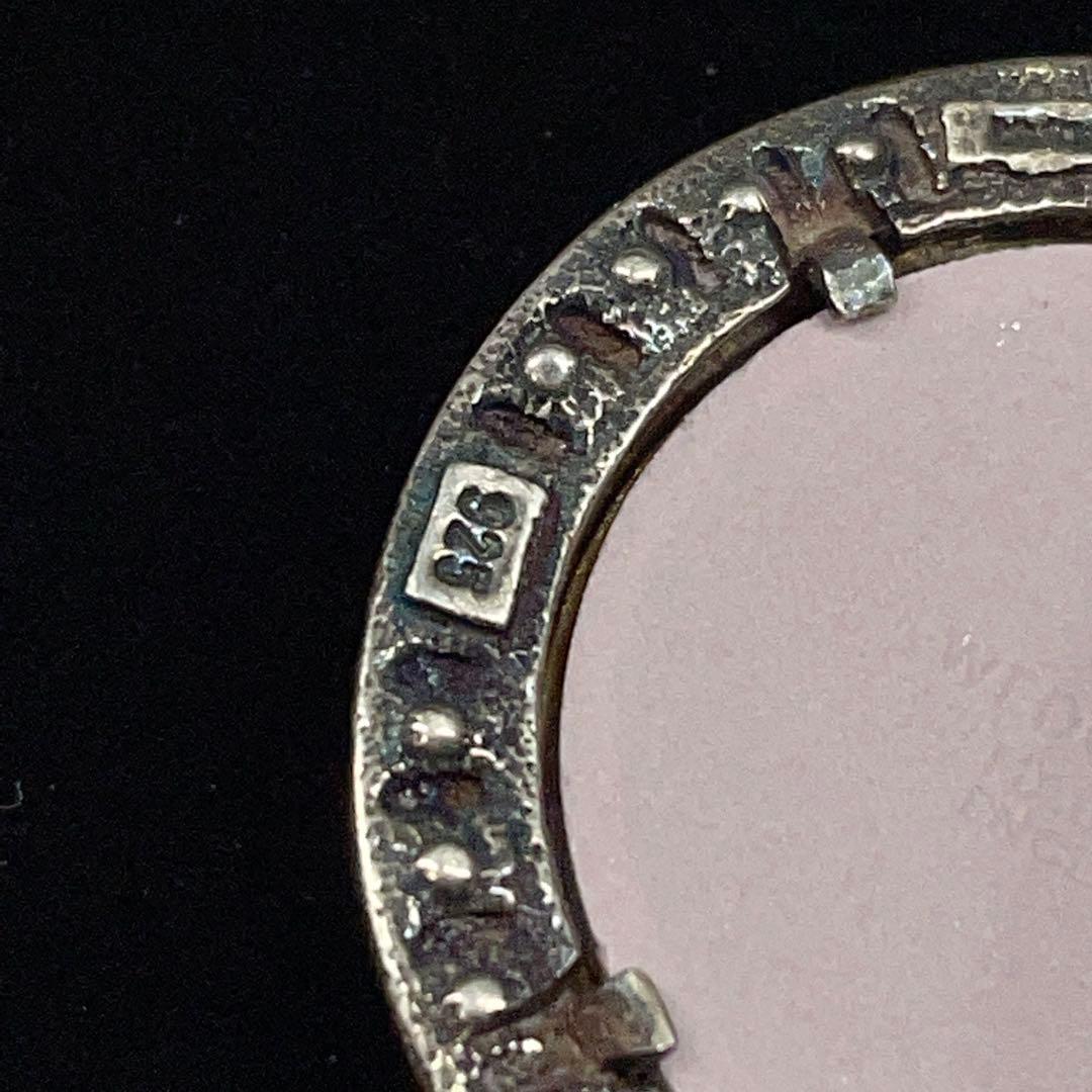 4451 ウェッジウッド ヴィンテージ シルバーブローチ ジャスパー Sv925