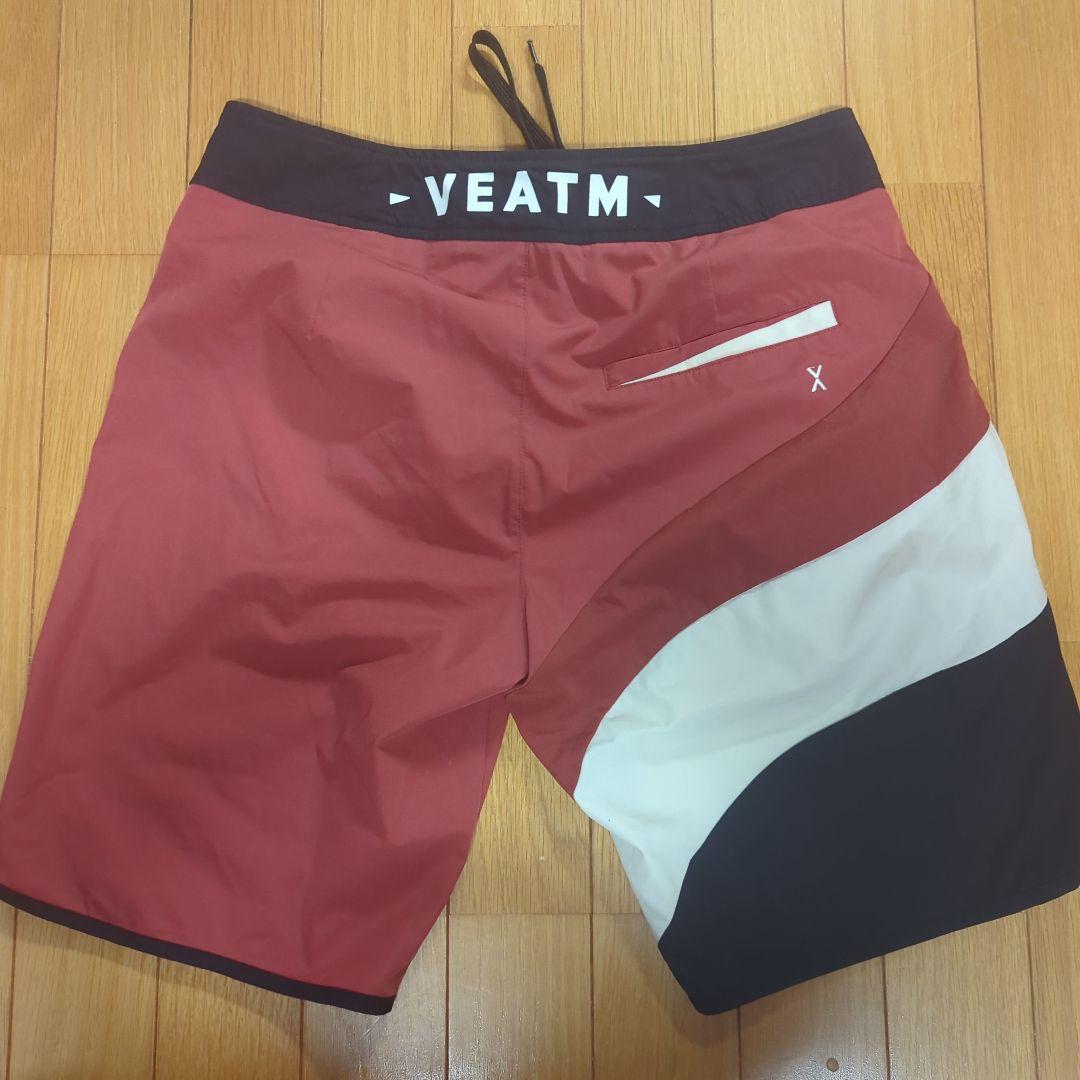 VEATM ビートム サーフパンツ Mサイズ 水着 レッド/ホワイト/ブラック