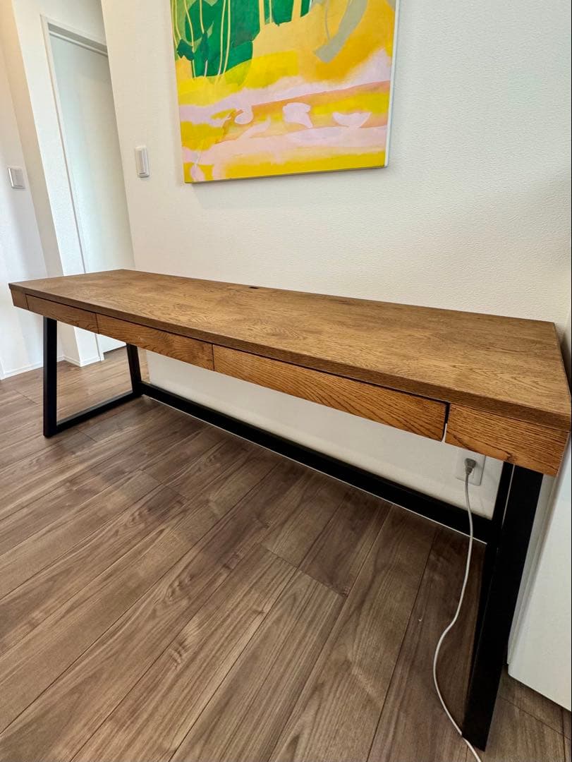 シンプルモダンデスク・机　3引き出し