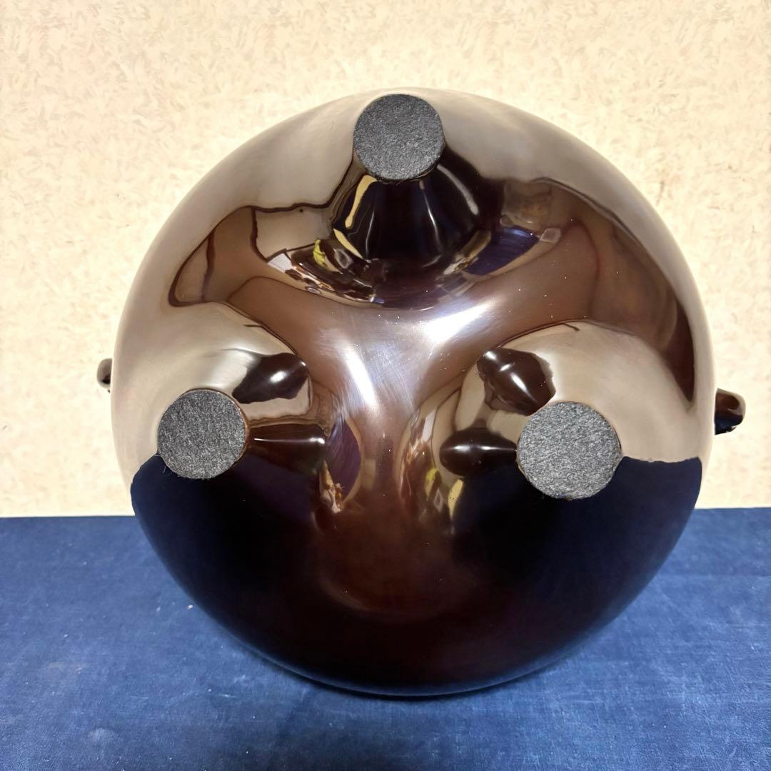 人間国宝高橋敬典/風炉/茶釜 /唐銅鬼面風炉/風炉釜/野々田電熱器/敷板/茶道具