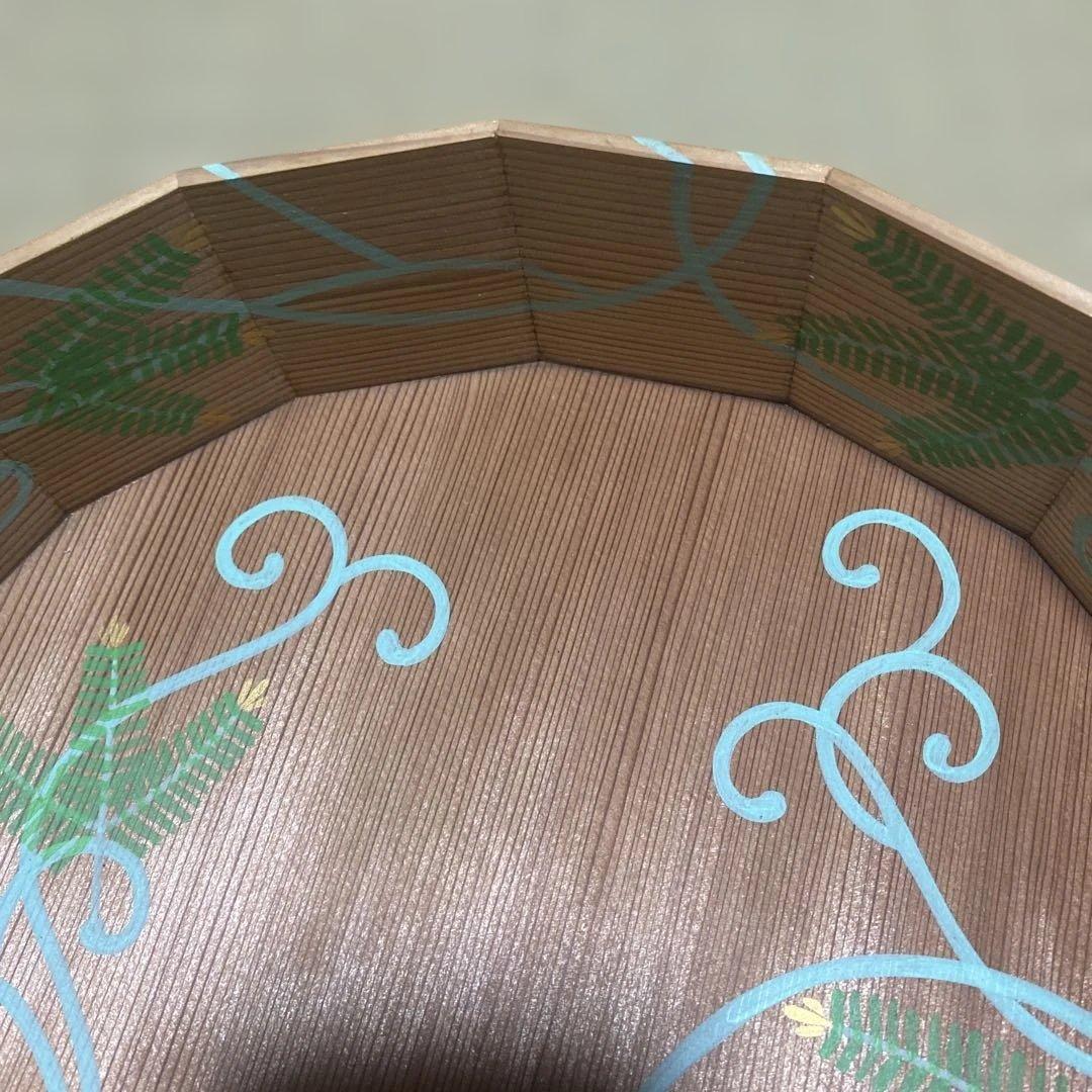 茶道具　16角　玄々斎好写　松唐草　雄斎　炭斗　裏千家