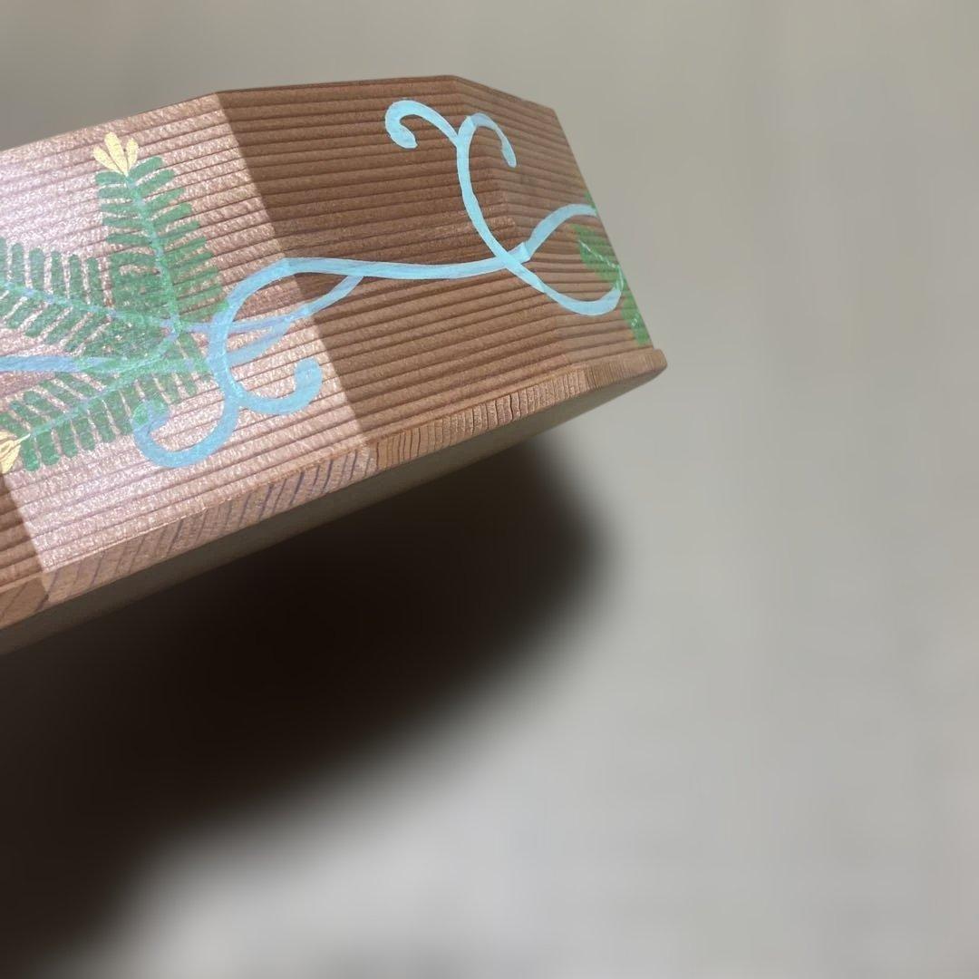 茶道具　16角　玄々斎好写　松唐草　雄斎　炭斗　裏千家