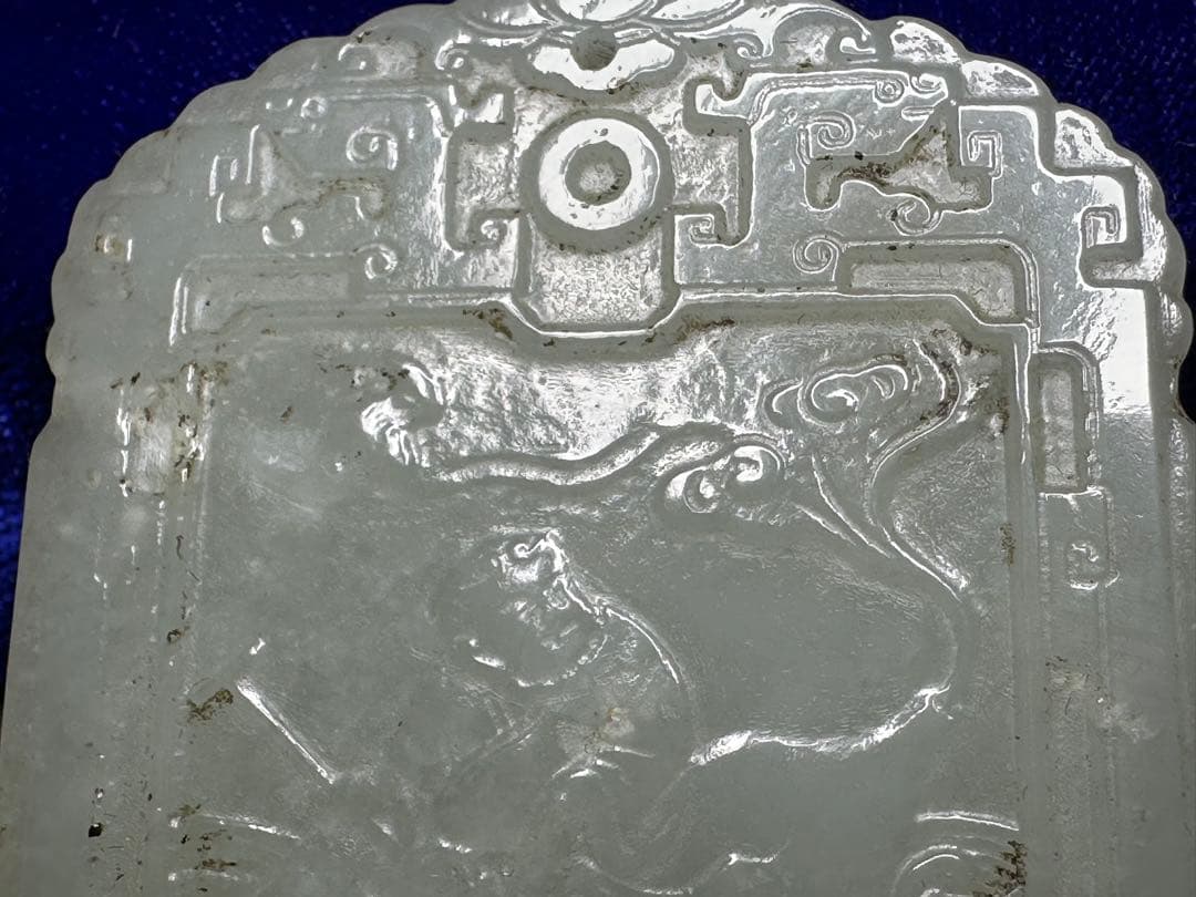 中国美術　ループタイ　和田玉　古砡　白砡　根付　天然素材　アンティーク　置物骨董