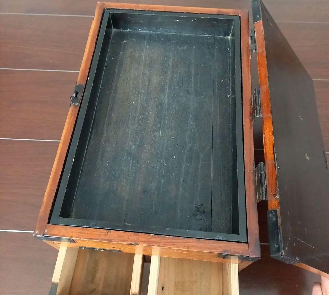 【希少】銭いれ　千両箱　書道箱　※昔のお金少量あり