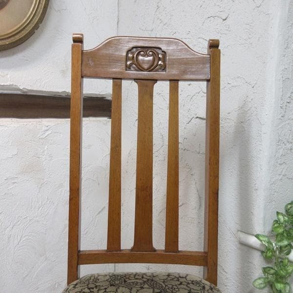 イギリス アンティーク 家具 ダイニングチェア 張りぐるみ椅子 英国 4110d