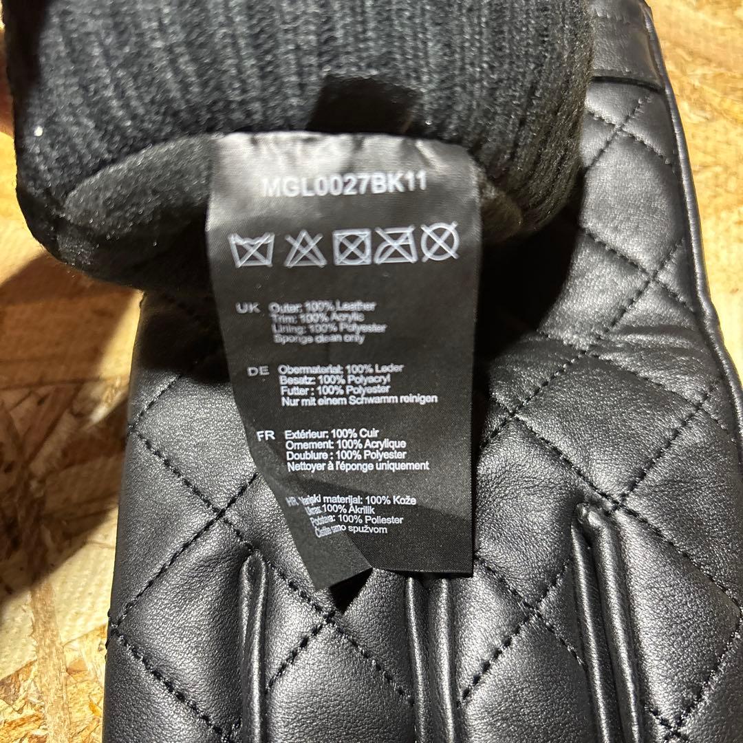 Barbour バブアー　キルティング　レザー　手袋　size Ｌ