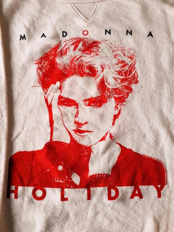 MADONNA　オフィシャル 裏起毛 ボートネック スウェット シャツ