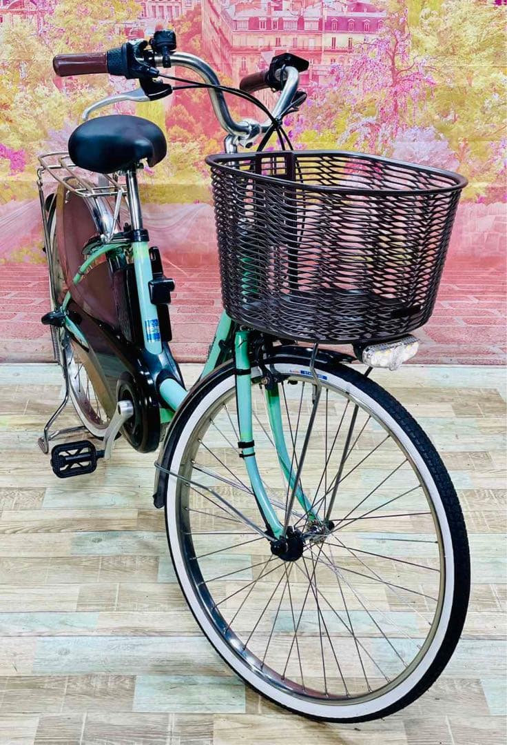 K2901 電動自転車パナソニック ママチャリ 24インチ 8Ah 送料無料