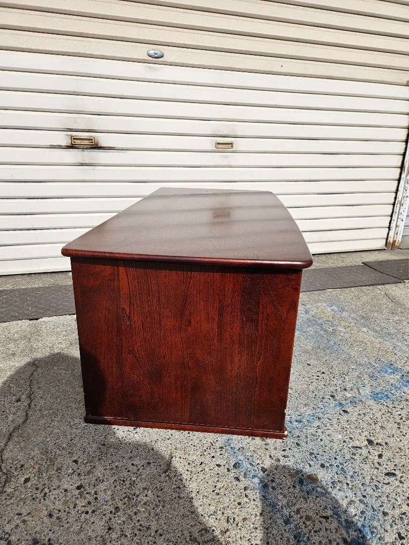 Karimoku 文机 座卓 抽斗付き 天然木製 勉強机 レトロ ヴィンテージ