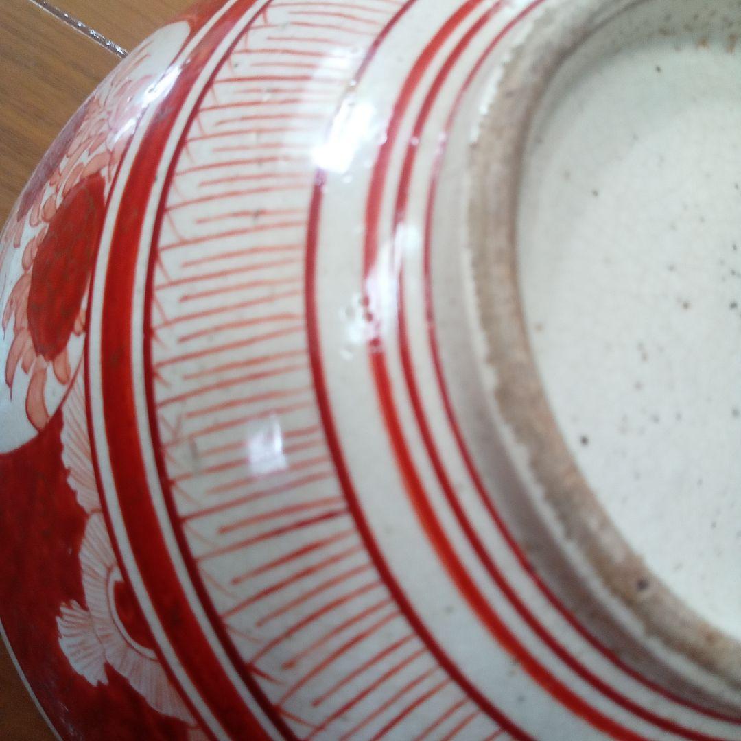 さらにお値下げしました！骨董　九谷　赤絵三つ鉢　正月