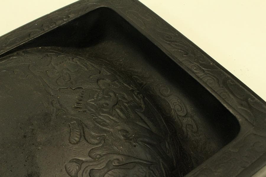 中国美術 龍紋 硯 墨(ZE474)