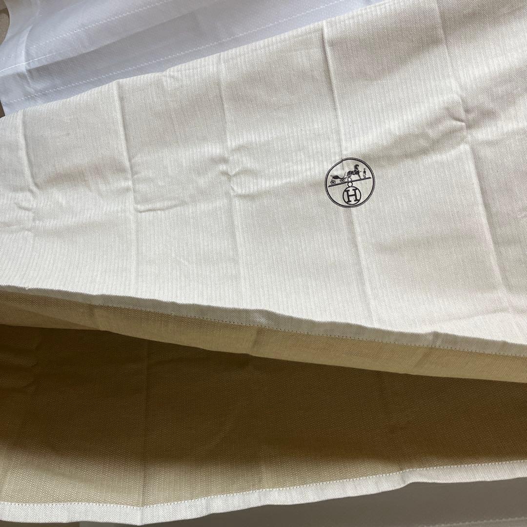 エルメス　保存袋　ヘリンボーン織り