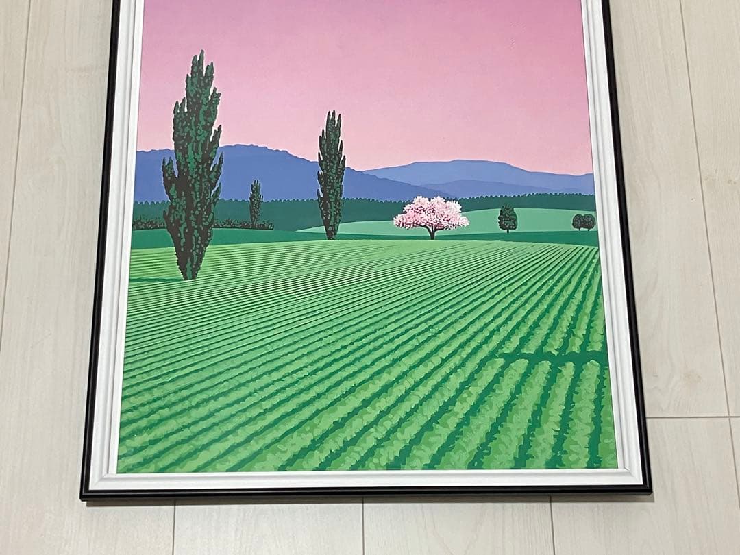 【額縁付き】 永井博（Hiroshi Nagai） A2ポスター 緑