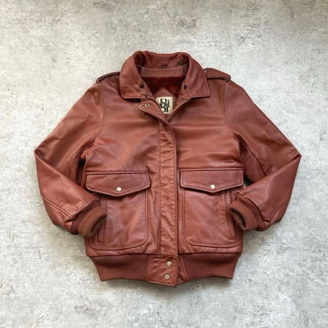 【超希少】80s 短丈 ヴィンテージ フライトレザージャケット G-1 A-2