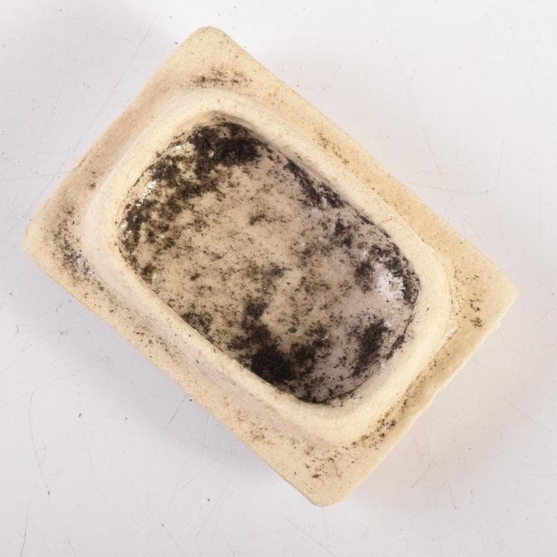 茶道具　桃山窯作　登龍門　干支香合　弥七田織部写　共布共箱　V　8323