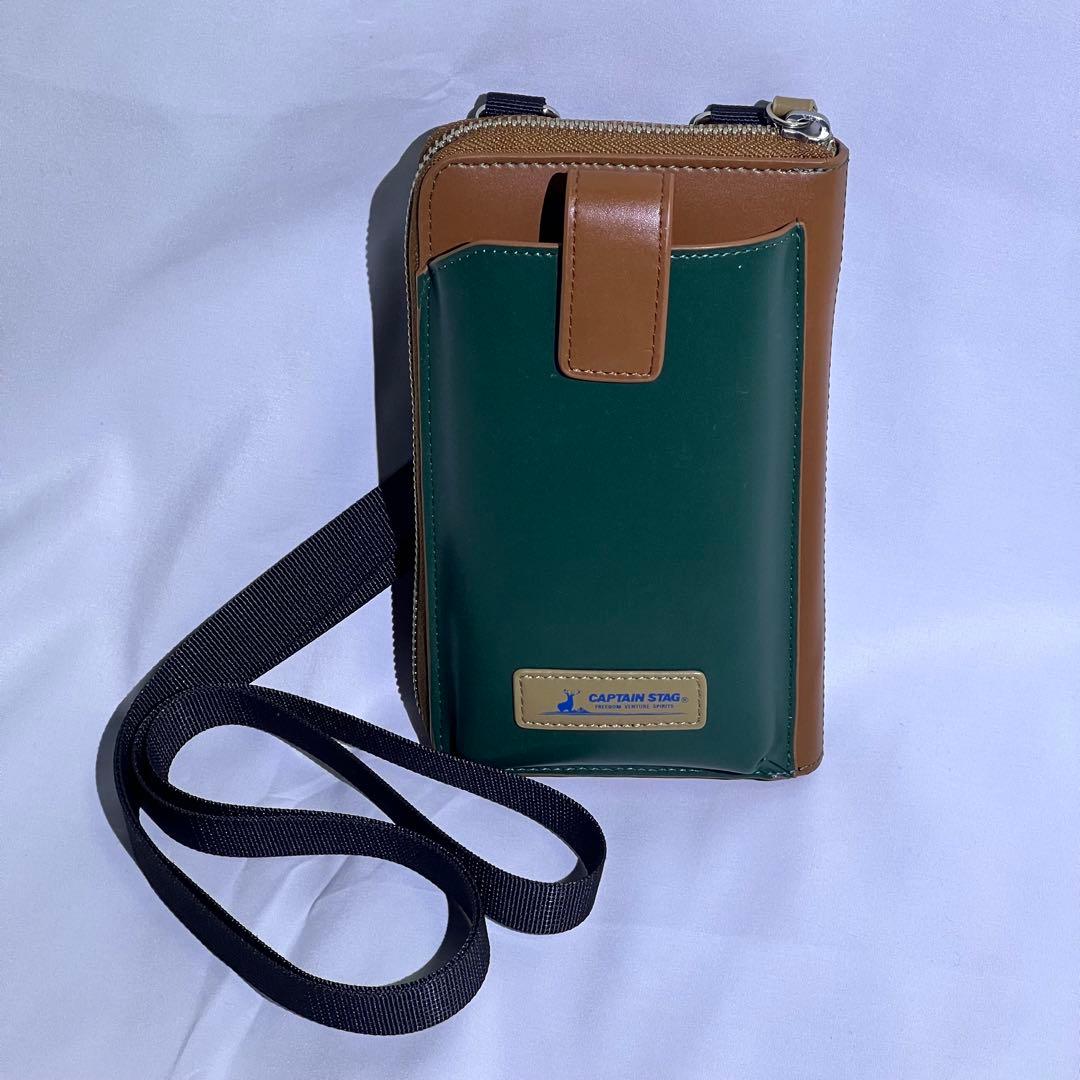 【未使用】 CAPTAIN STAG キャプテンスタッグ 財布 スマホポーチ