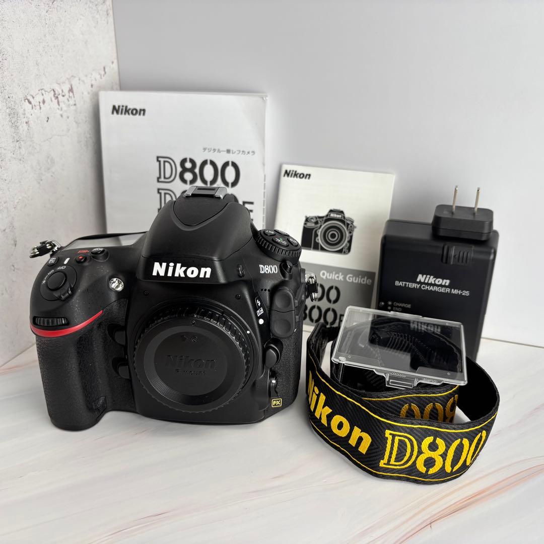 【新品同様】Nikon D800 《ショット数2233回・バッテリー劣化度0》