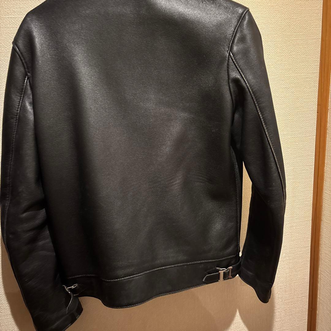 666MYWAYMAN シングルライダースジャケット 36 シープスキン 程度良