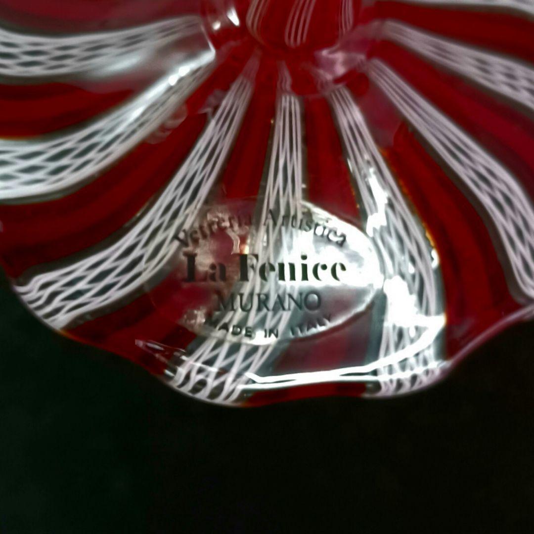 MURANO La Fenice ムラノ 金彩 レース ゴブレット グラス