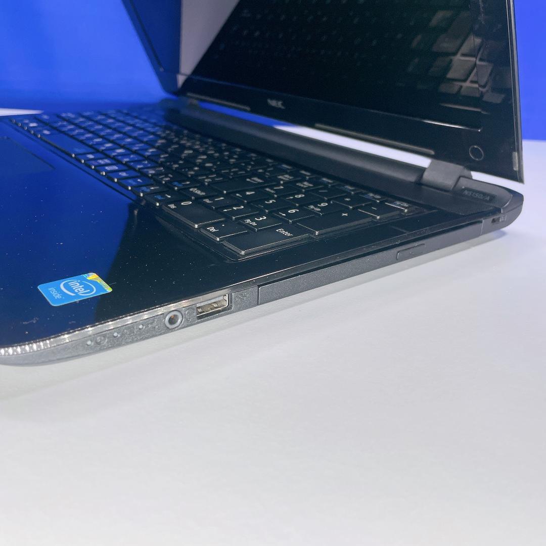 ネット検索等に最適✨Windows11✨快適SSD✨NEC黒ノートPCカメラ薄型