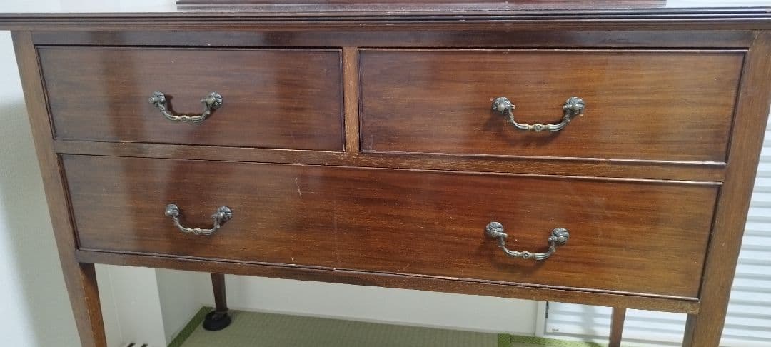 アンティーク品 ドレッサー(椅子付き)《引取限定》