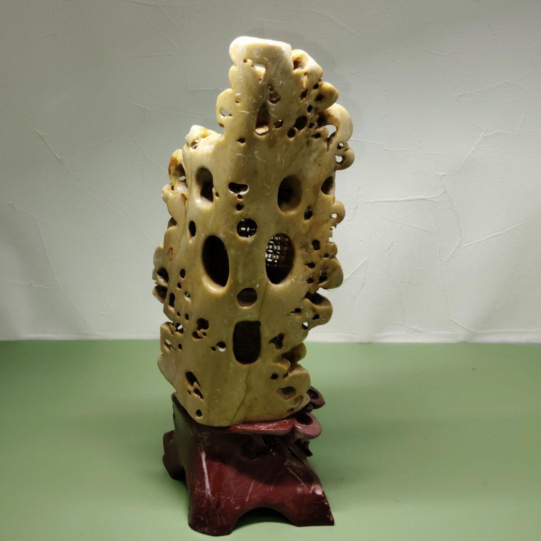 中国美術? 石彫刻 獅子 狛犬 置物 オブジェ インテリア