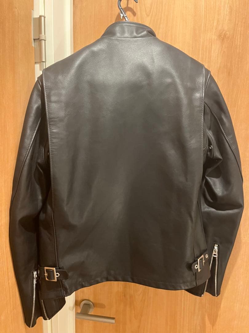 【未使用品】Schott ショット 641 シングルライダース ブラック 38