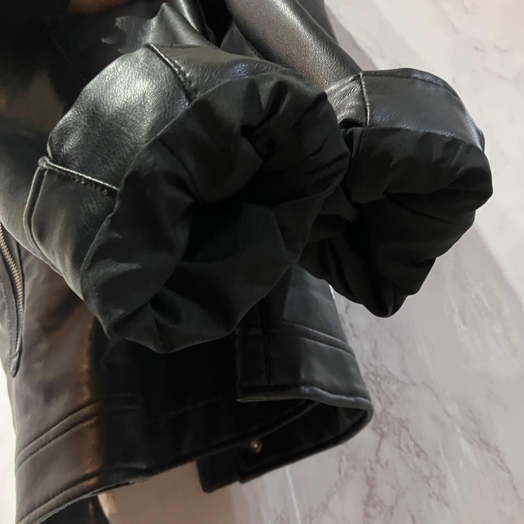 完売品　ZARA ザラ シングルライダースジャケット Lサイズ 42 極美品