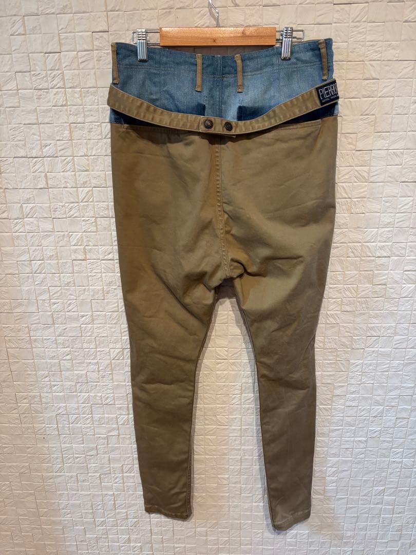 キャピタル ピエロパンツ PIERROT バルーンシルエット チノ×デニム 切替