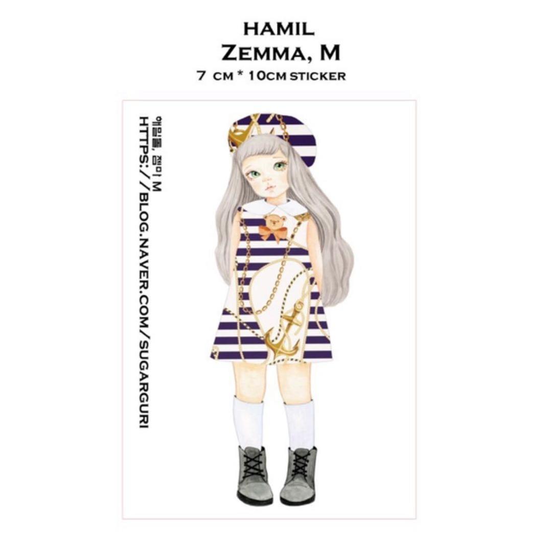 No.6【送料別】hamil ハミル ステッカー 7枚セット