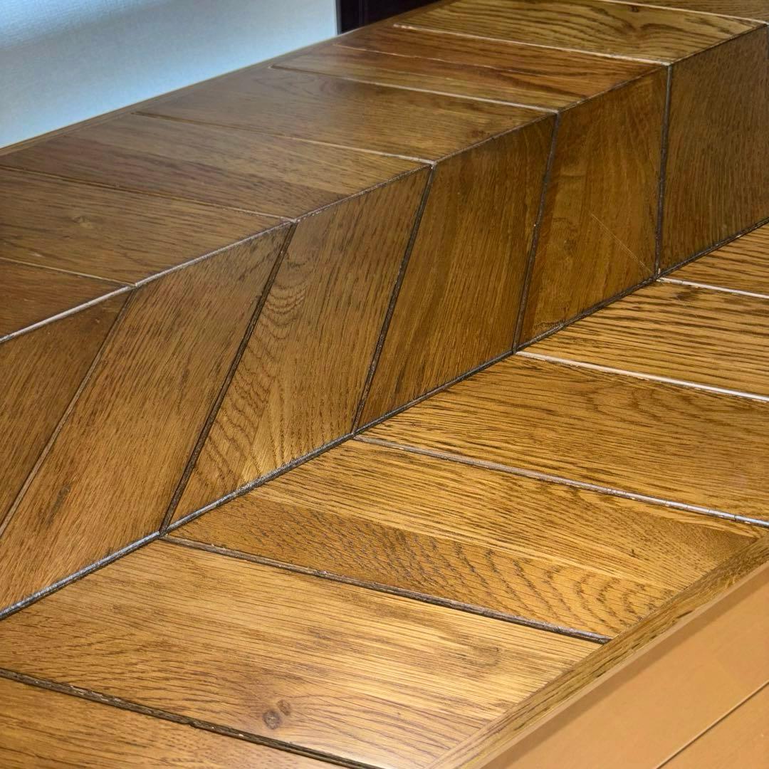 ヘリンボーンデザイン ギネスコーヒーテーブル 幅90cm 関家具