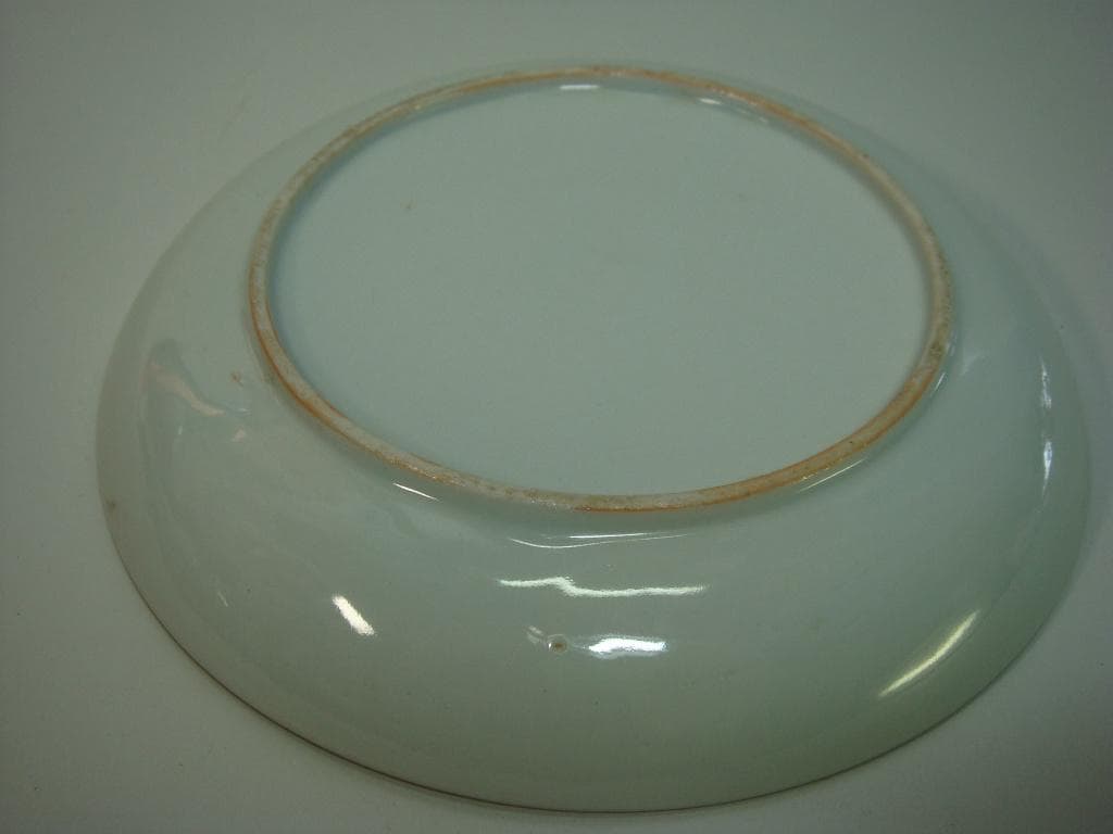 小皿■古い伊万里赤絵 鶴 松竹梅 窓花唐草紋 6枚 骨董品(江戸後期～明治期)■