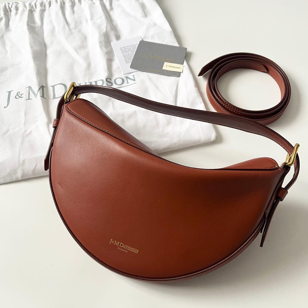 J&M DAVIDSON　2way　ゴンドラ　ショルダーバッグ　レザー　ブラウン