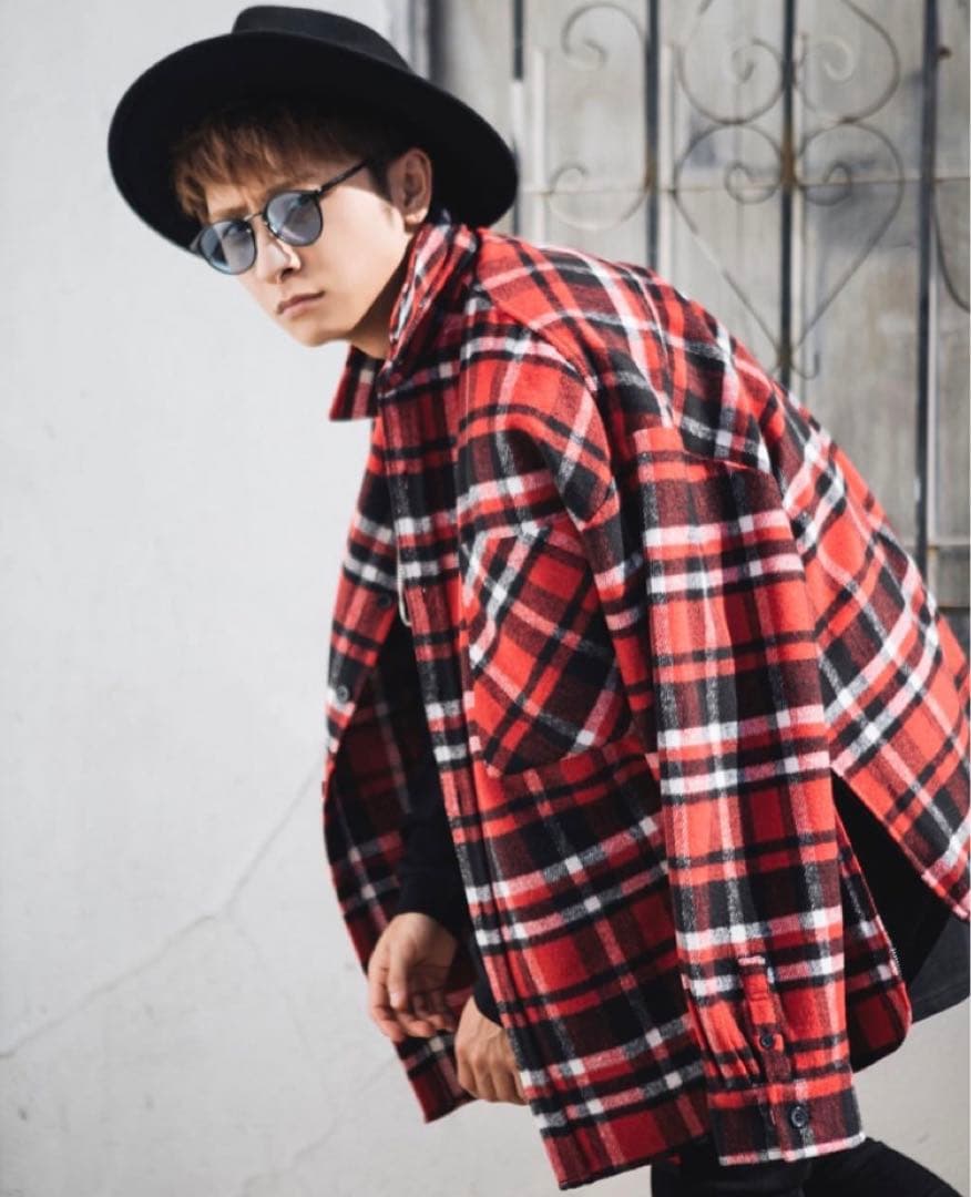 AAA 與 真司郎 チェックシャツジャケット