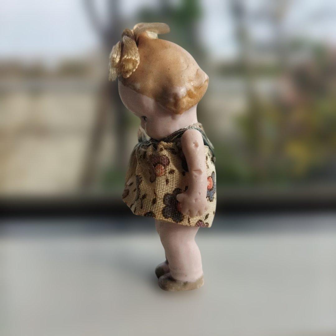 ドイツ　アンティーク　HERTWIG ミニチュアビスクドール　女の子
