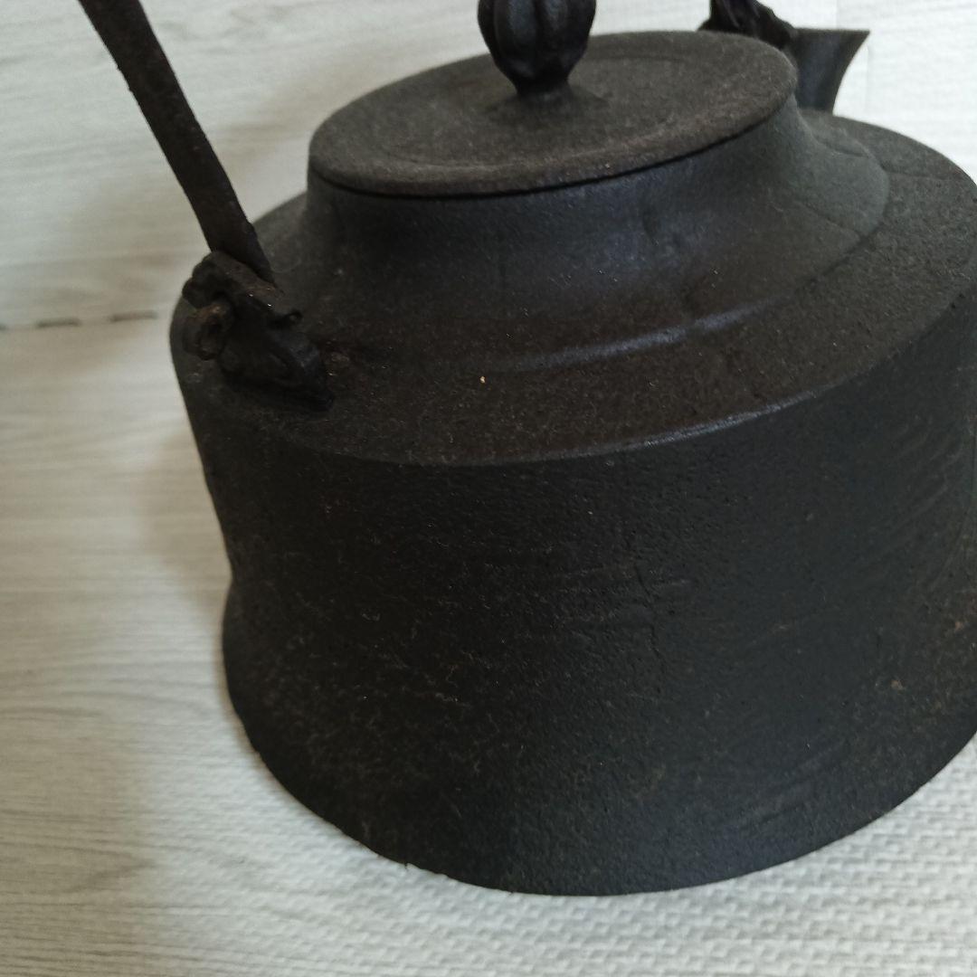 刻印有　南部鉄器 鉄瓶 急須 鋳鉄製 重厚 古道具 アンティーク
