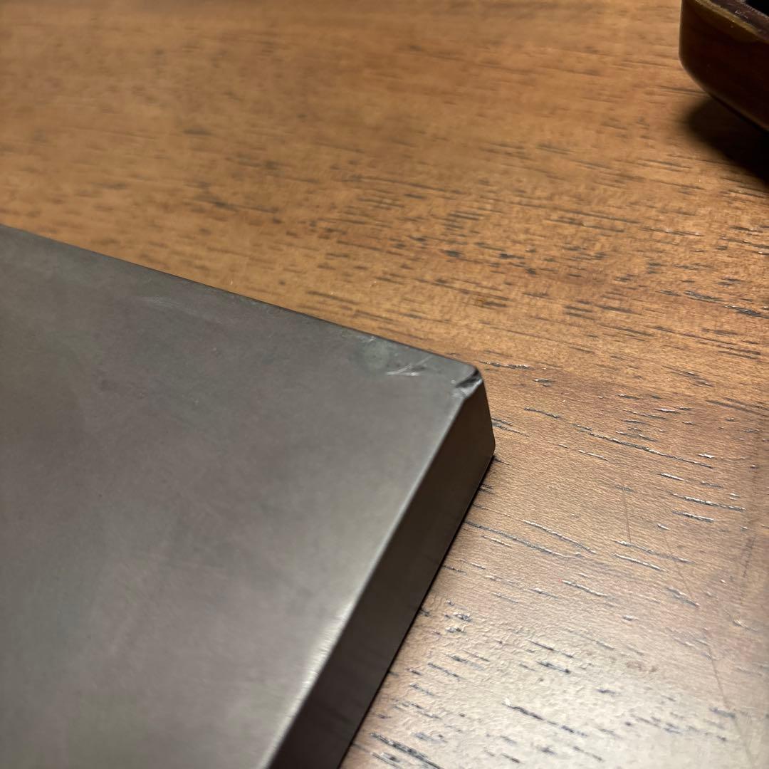 【貴重】漆塗り 硯箱 黒色 木箱入り　端渓硯？